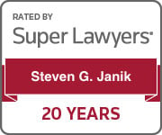Rated by Super Lawyers, Steven G. Janik, 20 Years